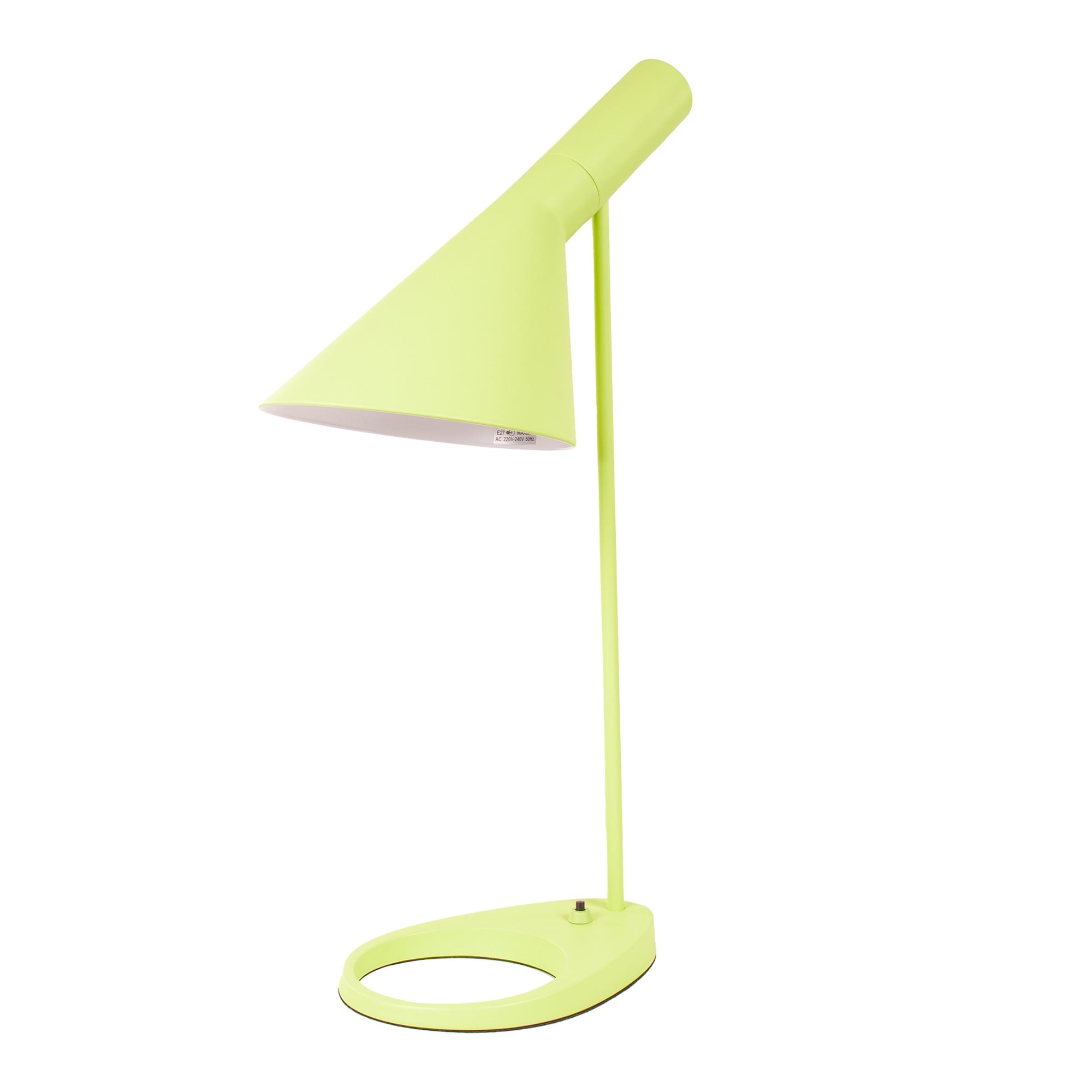 Arne Jacobsen style, Lampada da tavolo DD D AJ Luce Verde chiaro