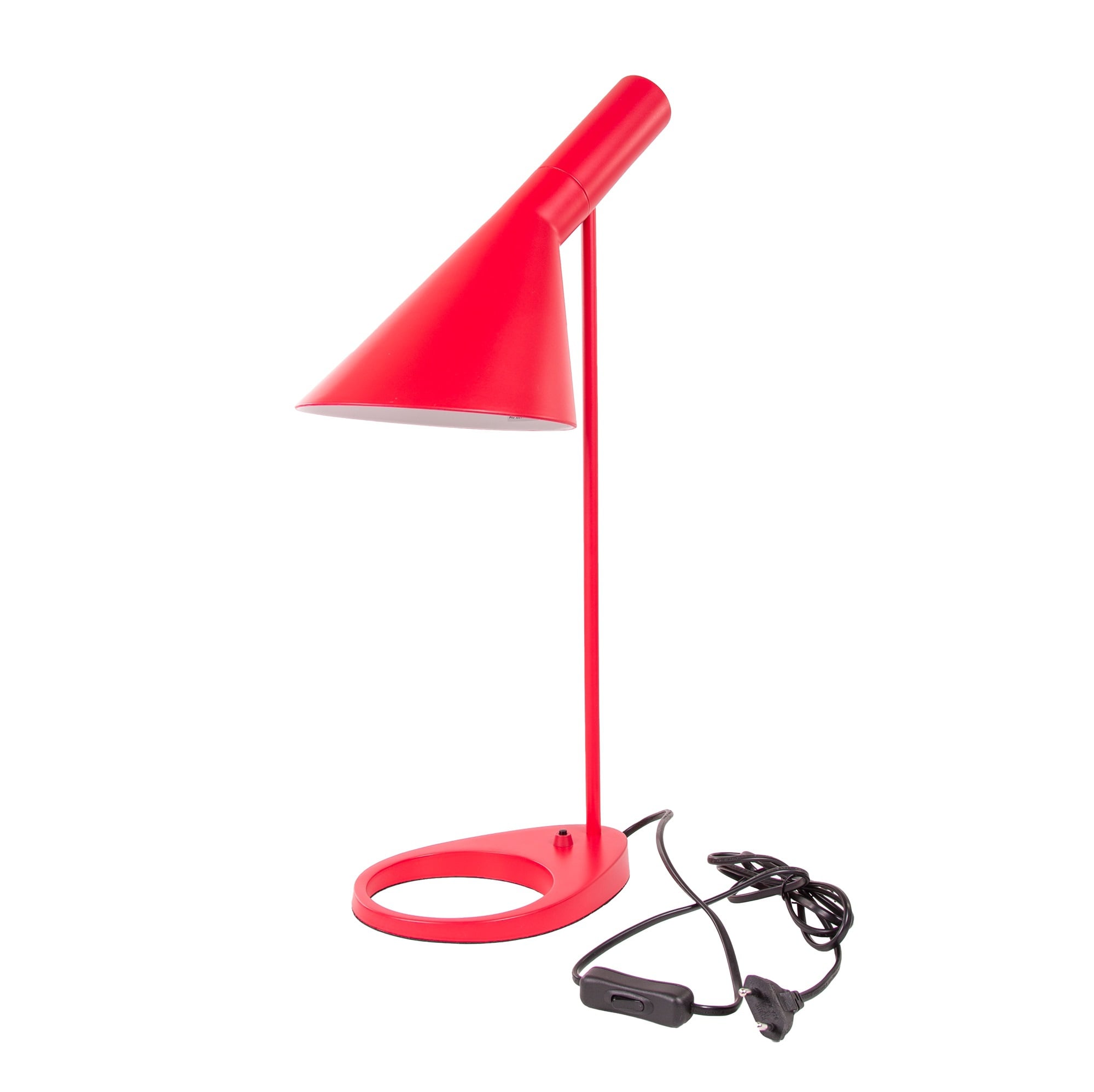 Arne Jacobsen style, Lampada da tavolo DD D AJ Luce rosso