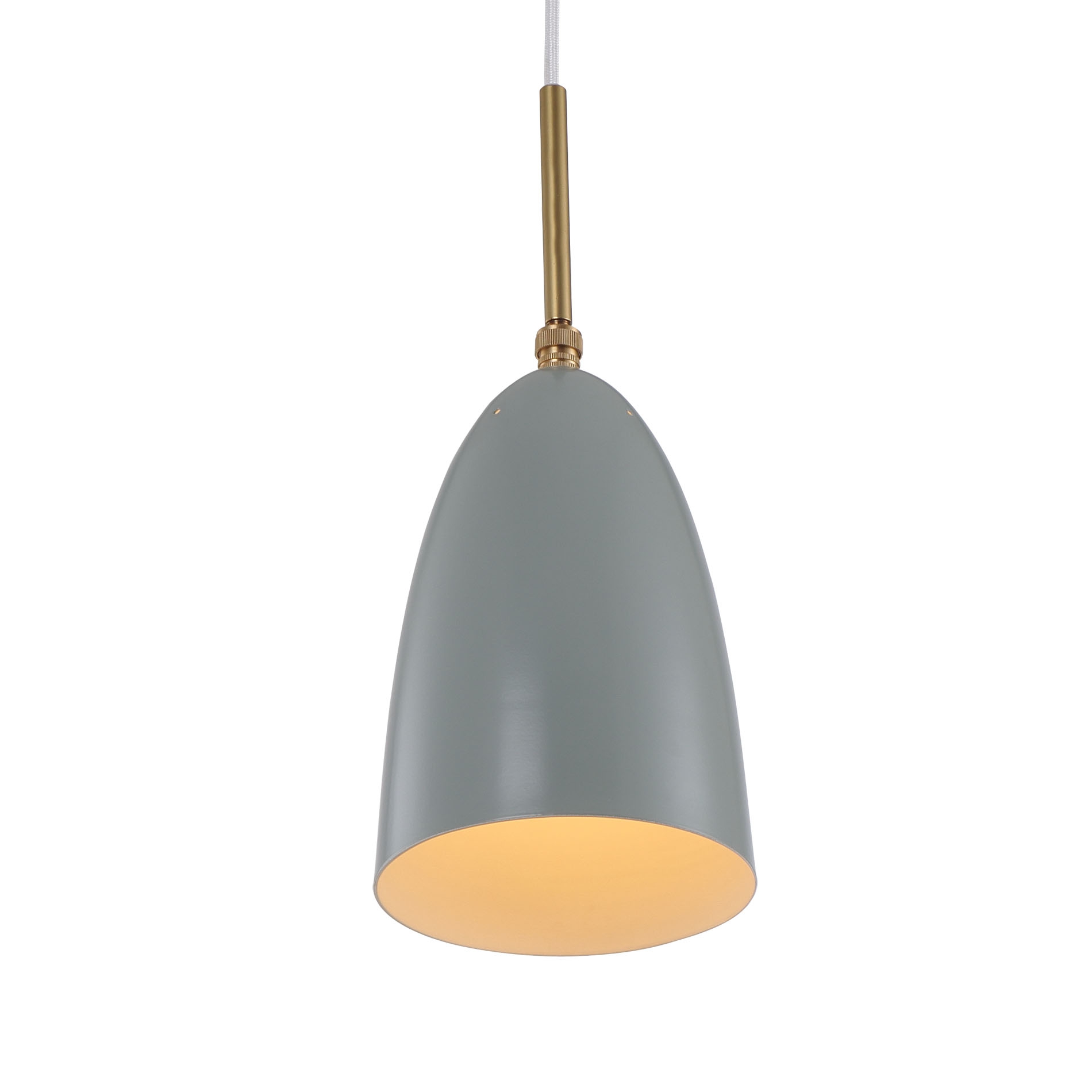 Greta Magnusson style, Luce pendente Gräshoppa grigio