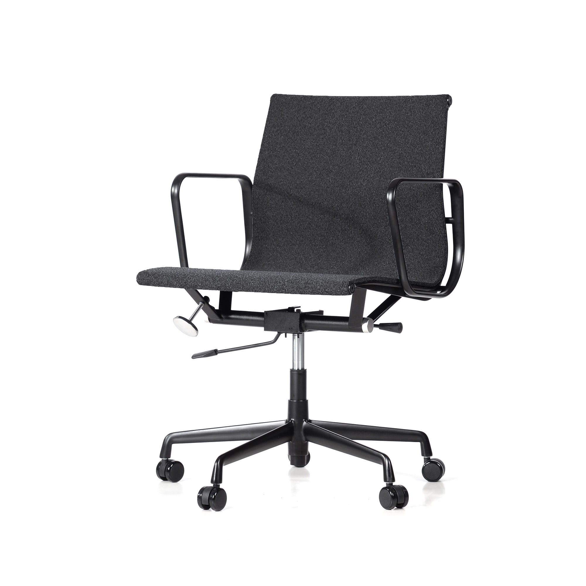 Charles Eames style, Sedia da ufficio EA117 Fabric Mesh black base Nero