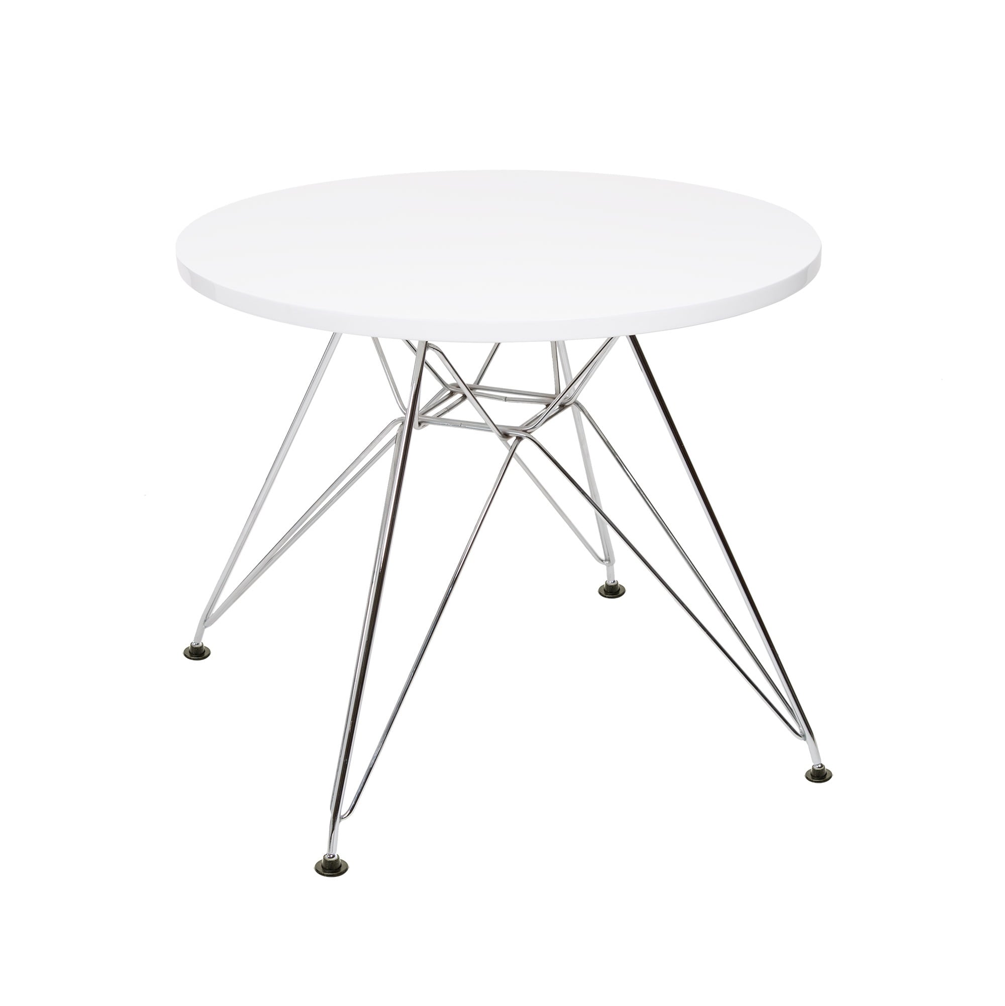 Charles Eames style, I bambini Table CTR rotonda juniores bianca