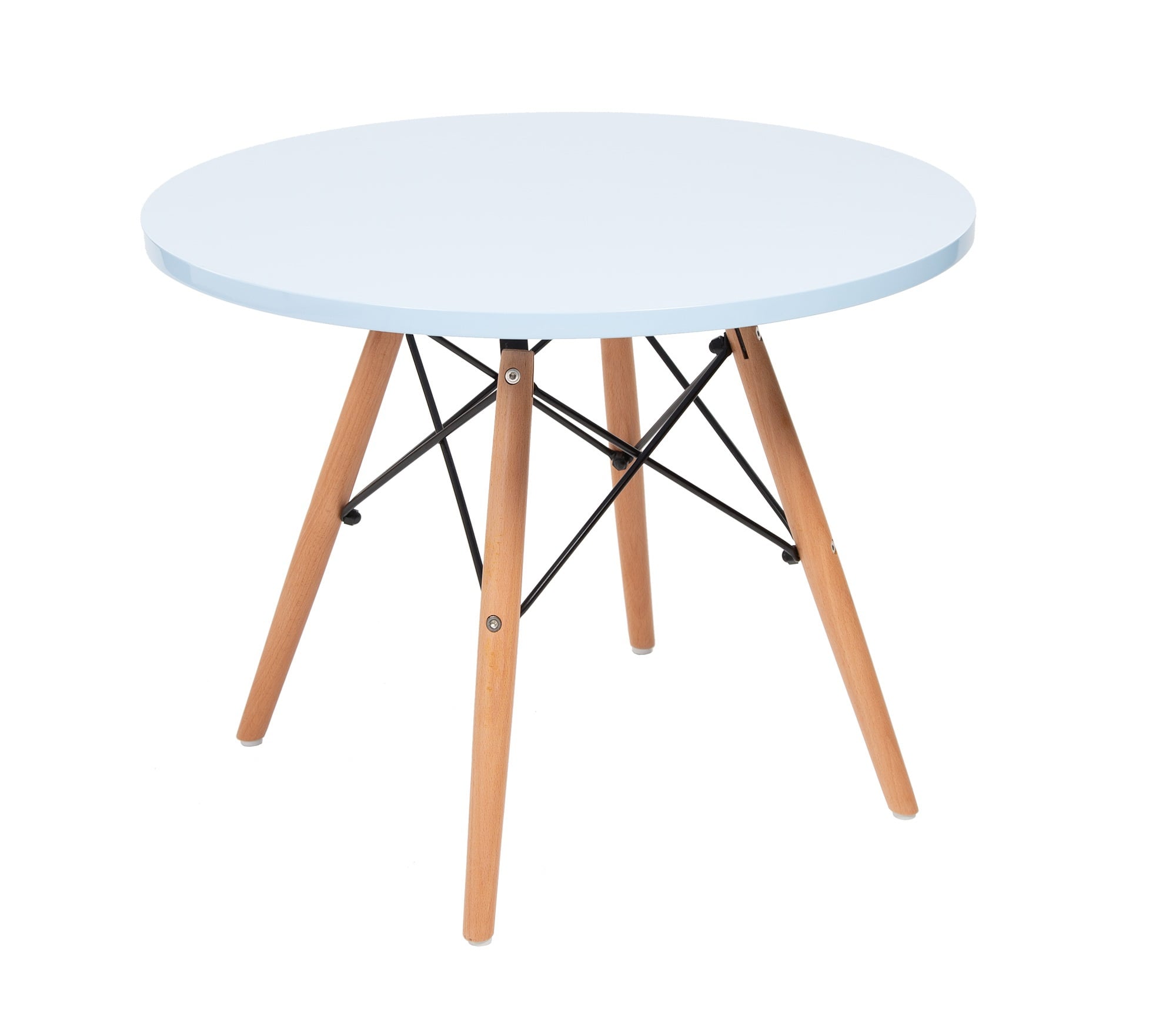 Charles Eames style, I bambini Table CTW rotonda juniores Azzurro