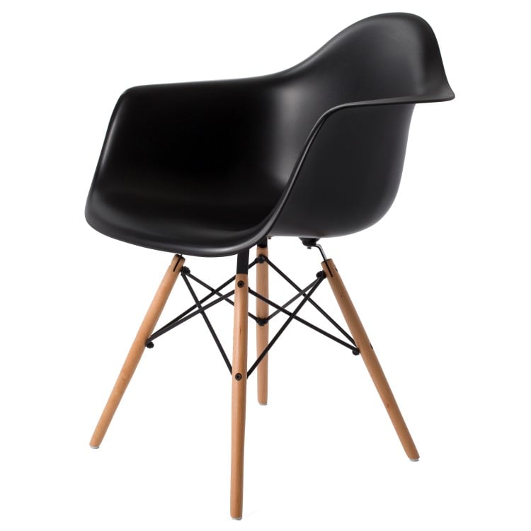 Charles Eames style, Sedia da pranzo DAW PP nero