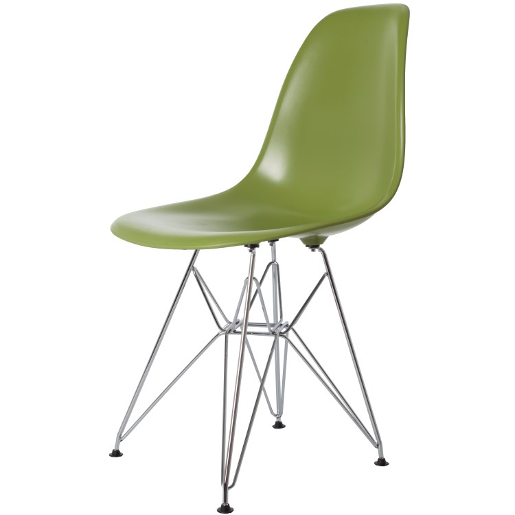 Charles Eames style, Sedia da pranzo DSR ABS verde