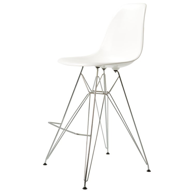 Charles Eames style, Seggiola da bar DSR sgabello ABS bianco