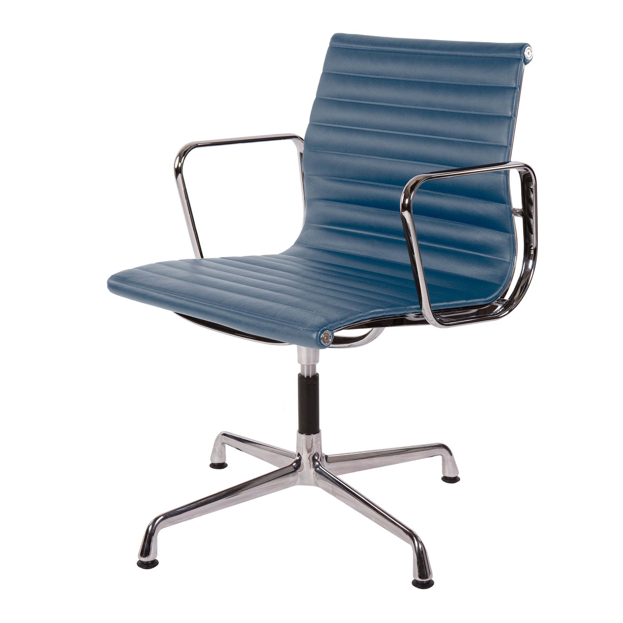 Charles Eames style, Cadeira de conferência EA108 pelle blu