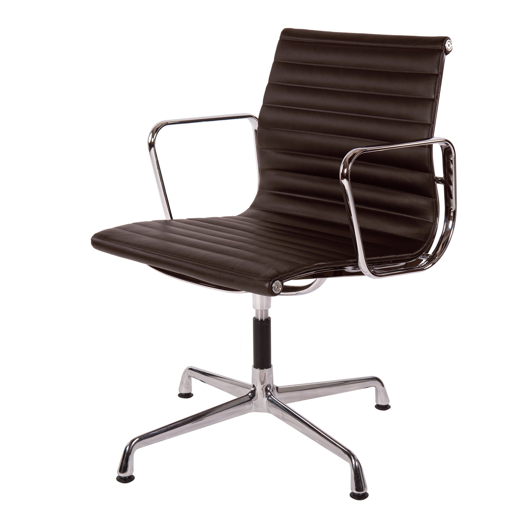 Charles Eames style, Cadeira de conferência EA108 pelle Marrone