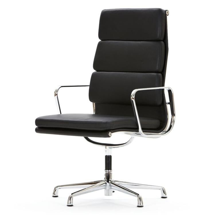 Charles Eames style, Cadeira de conferência EA208 alta indietro Nero