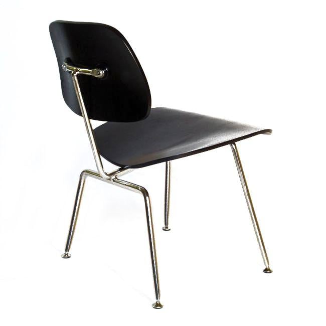 Charles Eames style, Sedia da pranzo DCM Nero