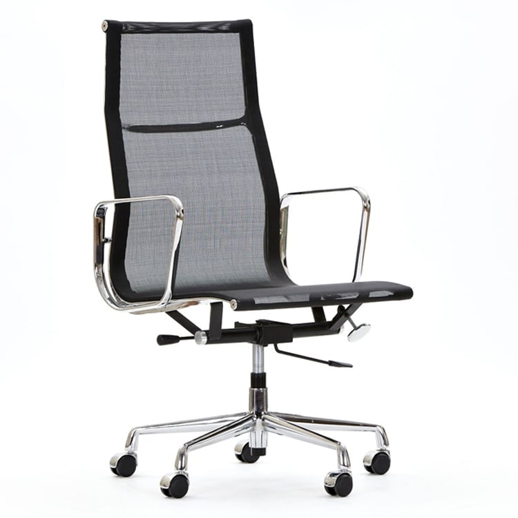 Charles Eames style, Sedia da ufficio EA119 mesh netweave Nero