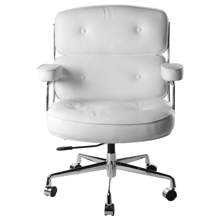 Charles Eames style, Sedia da ufficio ES104 bianca