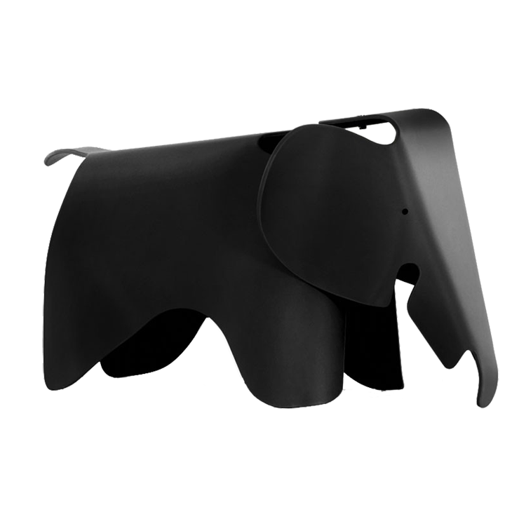 Charles Eames style, Elephantchair Elephant Junior Nero