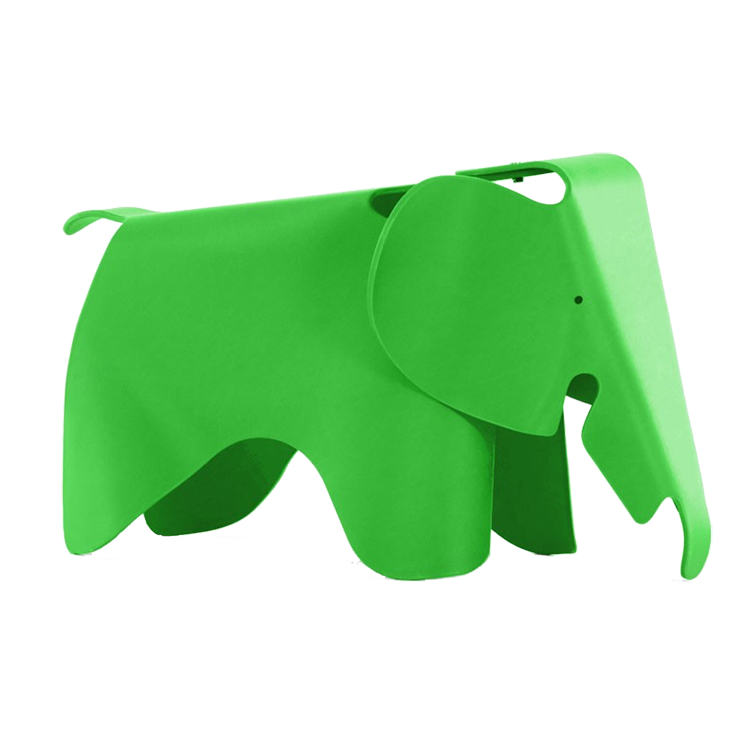 Charles Eames style, Elephantchair Elephant Junior verde