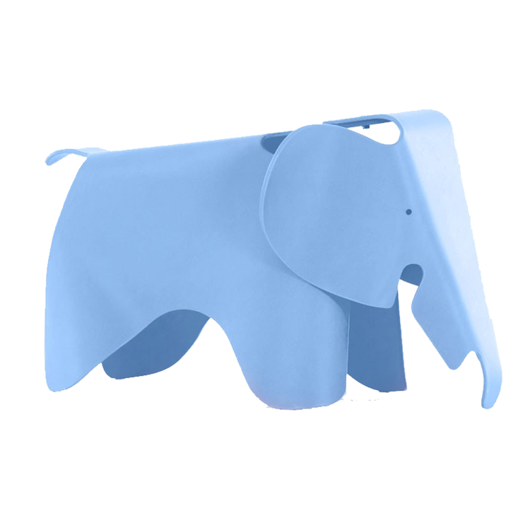 Charles Eames style, Elephantchair Elephant Junior Azzurro