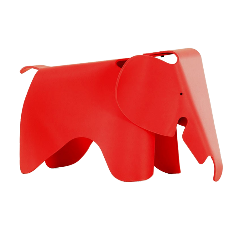 Charles Eames style, Elephantchair Elephant Junior rosso
