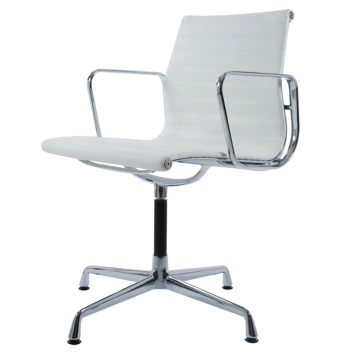 Charles Eames style, Cadeira de conferência EA108 pelle bianca