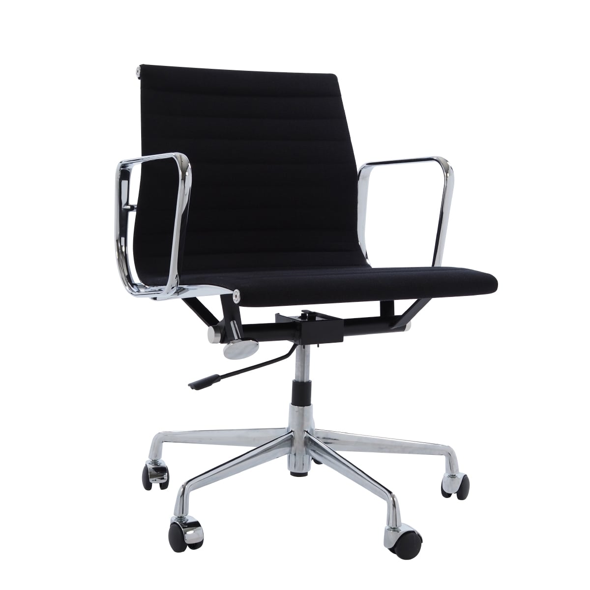 Charles Eames style, Sedia da ufficio EA117 hopsack Nero