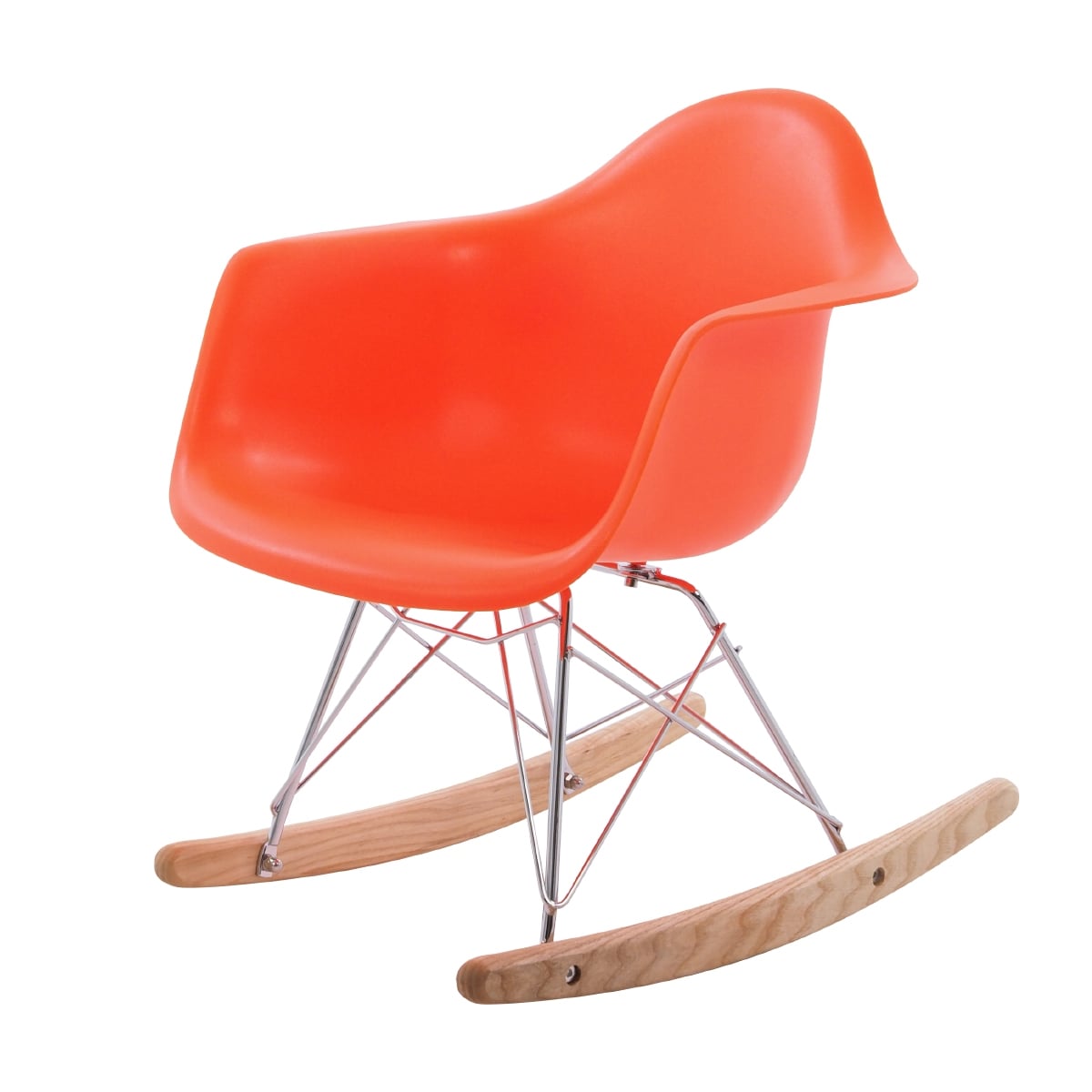 Charles Eames style, Sedia a dondolo RAR Junior arancia