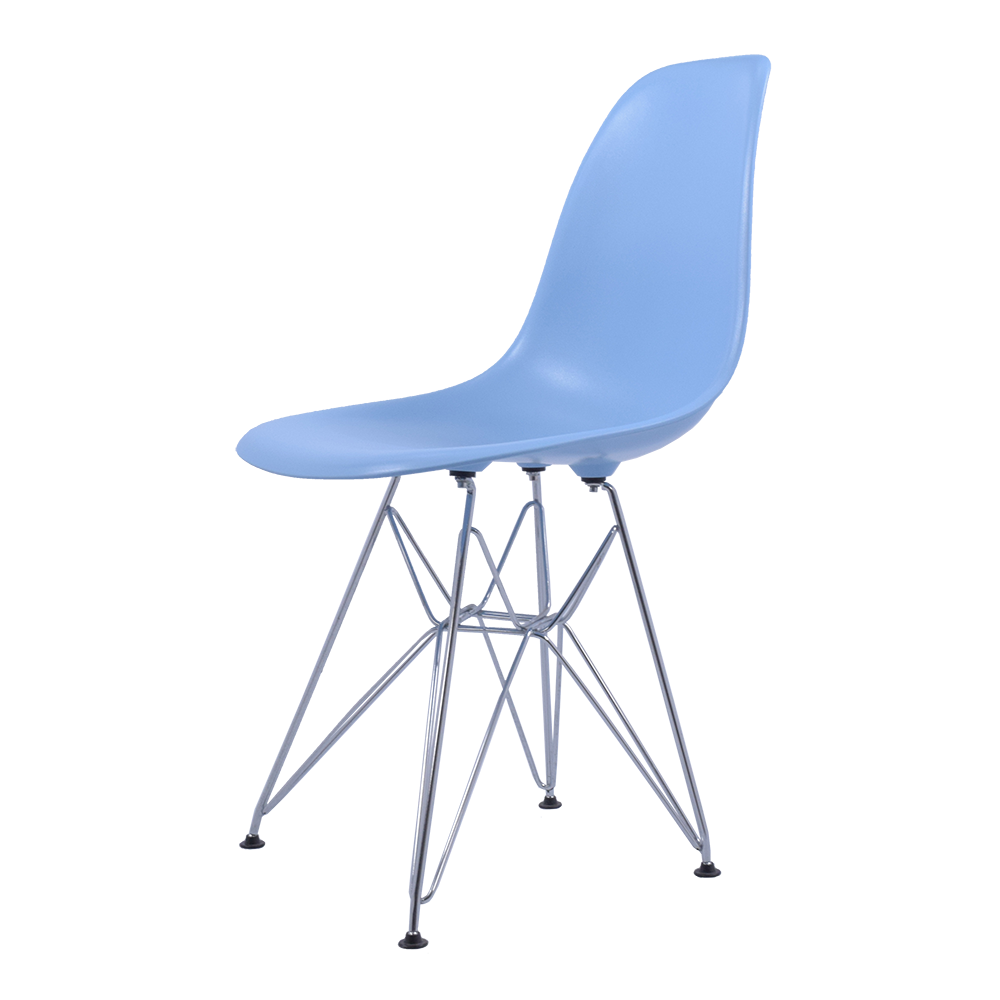 Charles Eames style, Sedia da pranzo DSR ABS azzurro