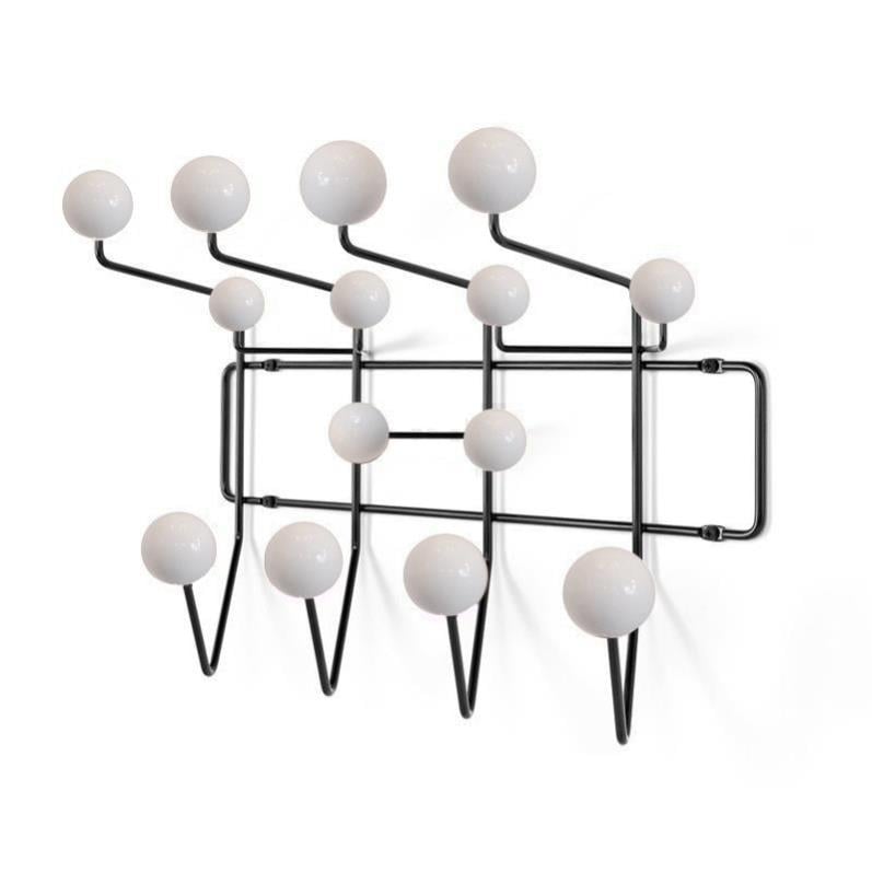 Charles Eames style, Appendino Appendere tutto Bianco con il nero frame