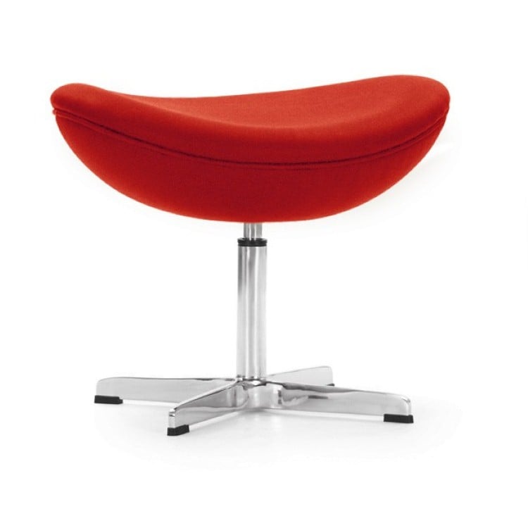 Arne Jacobsen style, Sgabello Egg chair Cachemire rosso
