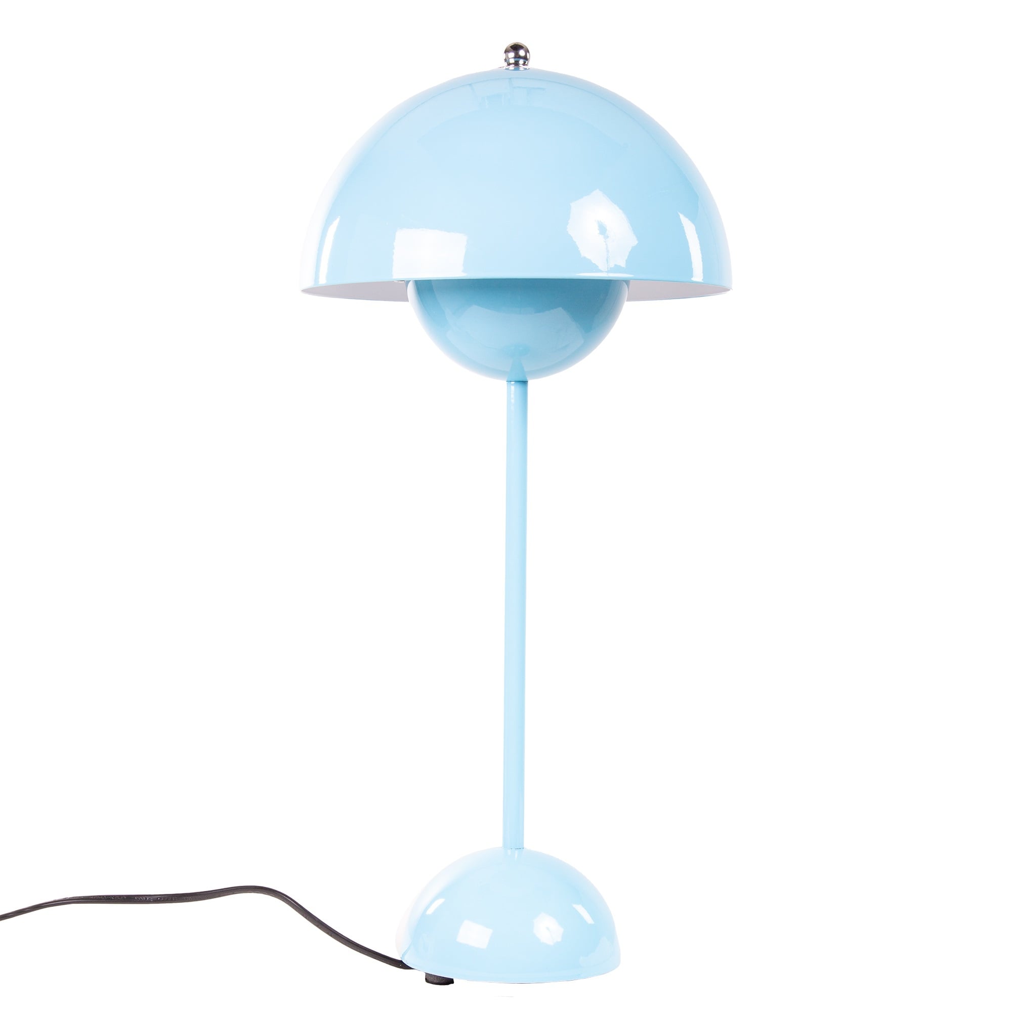 Verner Panton style, Lampada da tavolo Vaso di fiori VP3 Azzurro