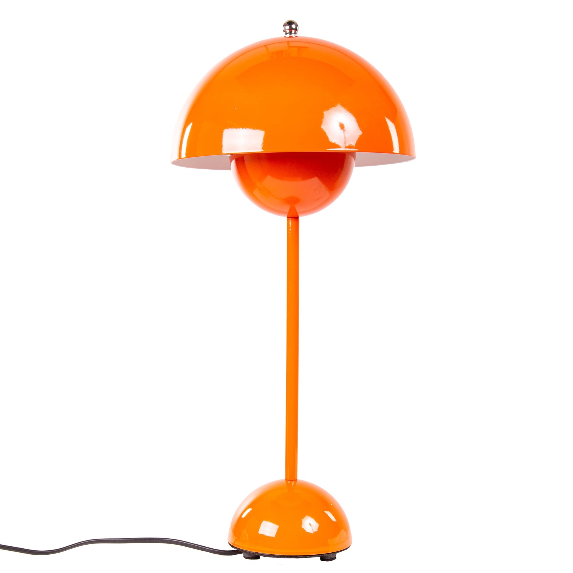 Verner Panton style, Lampada da tavolo Vaso di fiori VP3 arancia