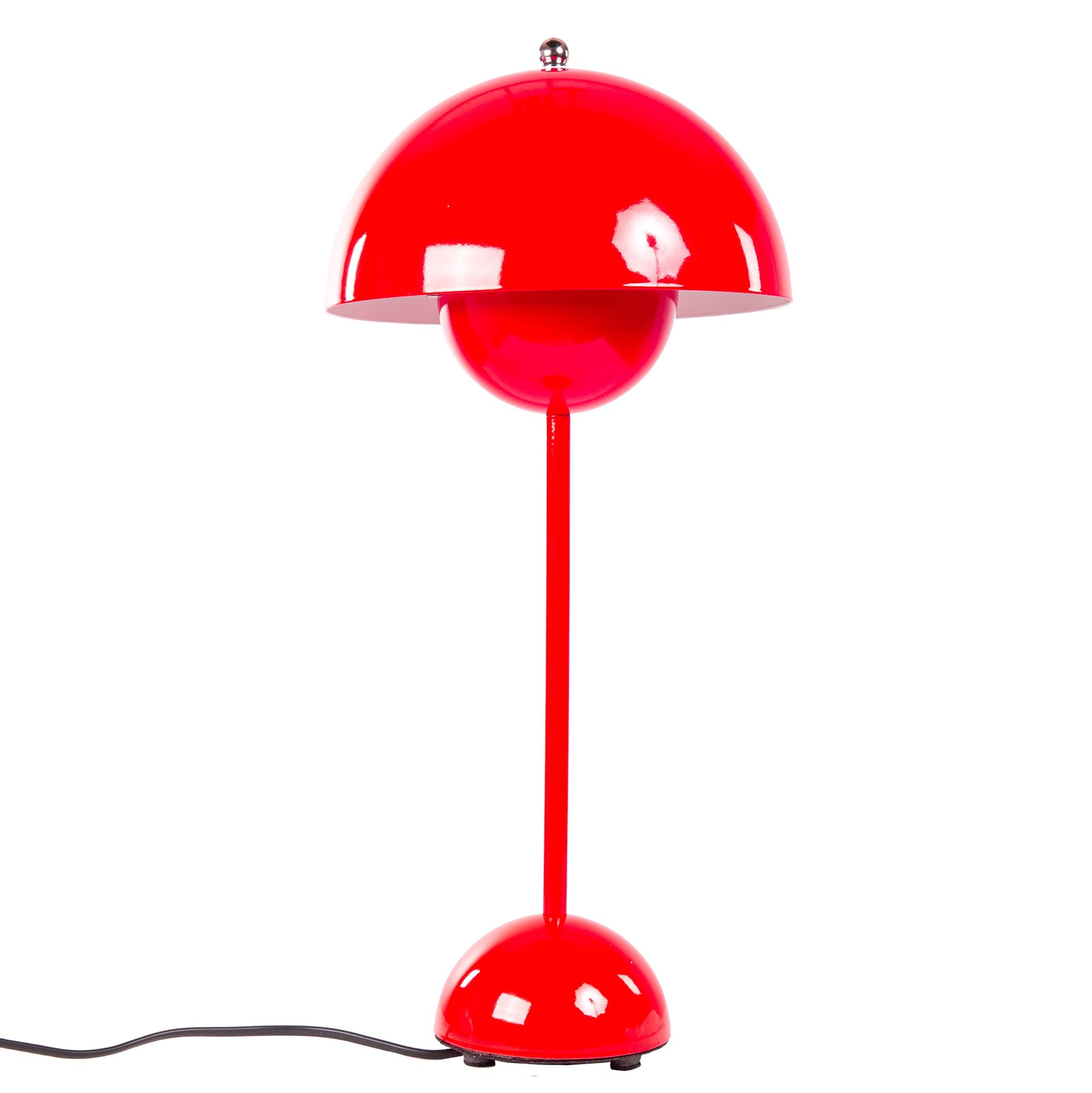 Verner Panton style, Lampada da tavolo Vaso di fiori VP3 rosso