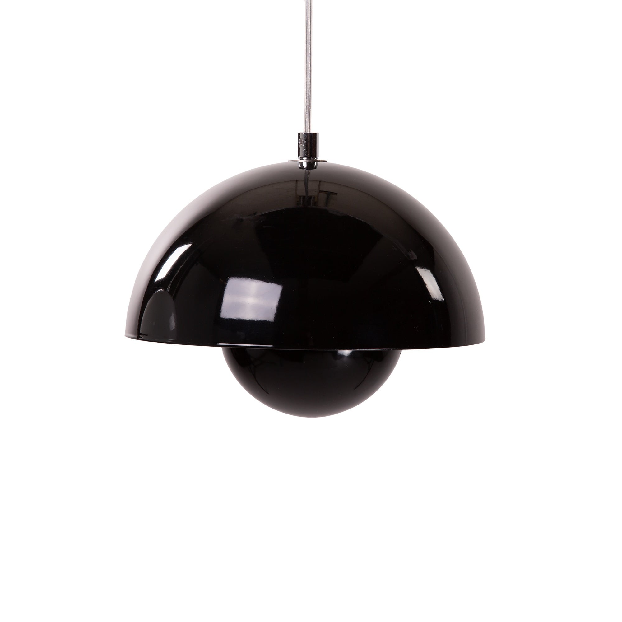 Verner Panton style, Luce pendente Vaso di fiori VP1 Nero