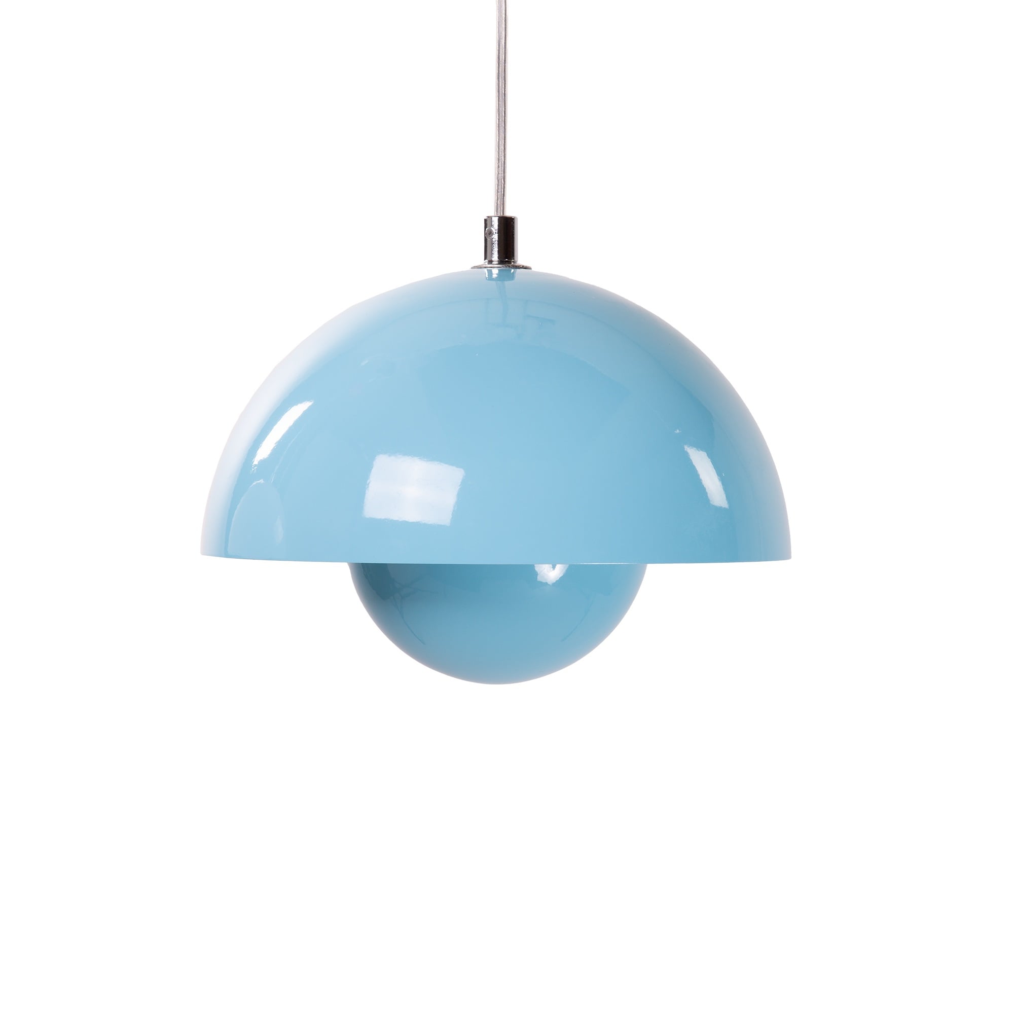 Verner Panton style, Luce pendente Vaso di fiori VP1 Azzurro