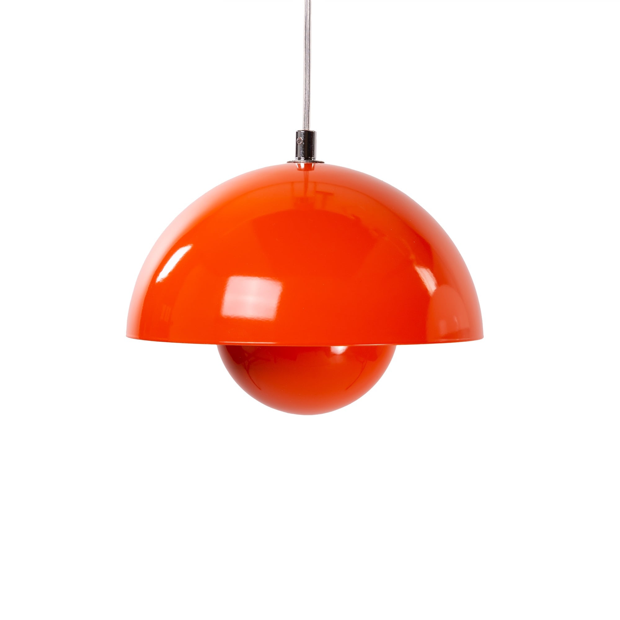 Verner Panton style, Luce pendente Vaso di fiori VP1 arancia