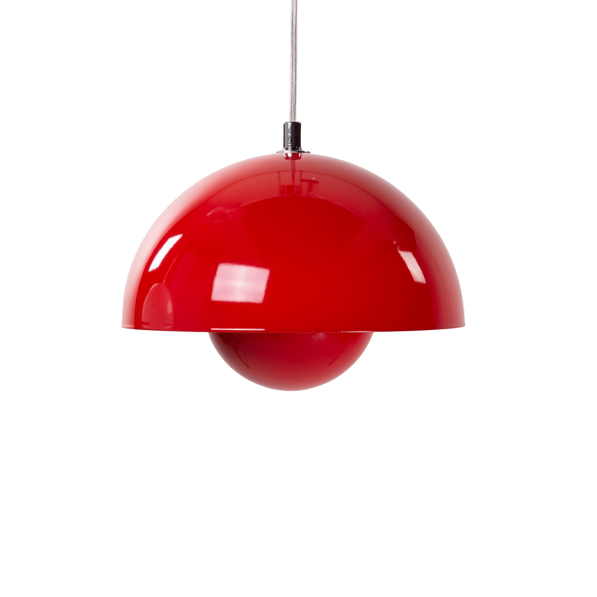 Verner Panton style, Luce pendente Vaso di fiori VP1 rosso
