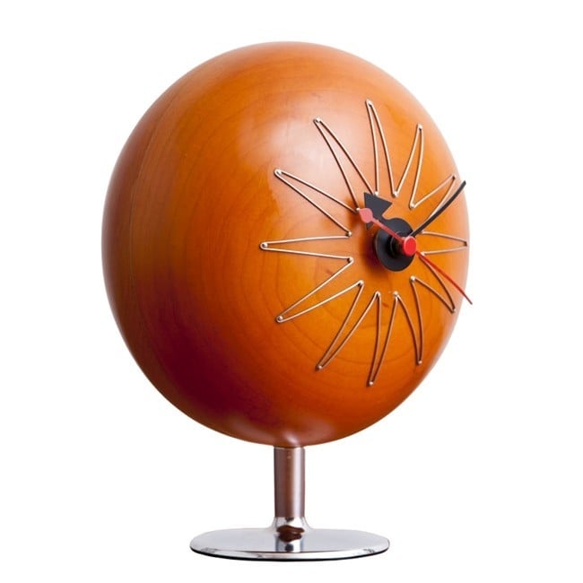 George Nelson style, Orologio da tavolo Pill clock Noce