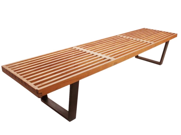 George Nelson style, Panca Nelson Bench Noce 183 centimetri