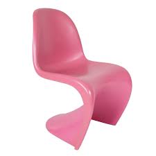 Verner Panton style, Il seggiolino sedia Panton lucido rosa