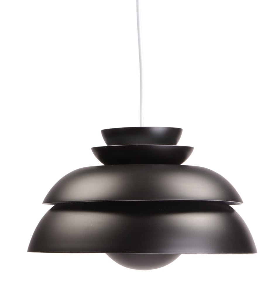 Verner Panton style, Luce pendente Concert P1 Nero