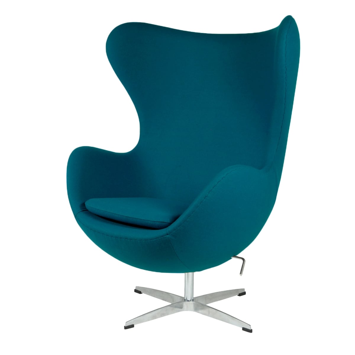 Arne Jacobsen style, Poltrona Egg chair Cachemire blu