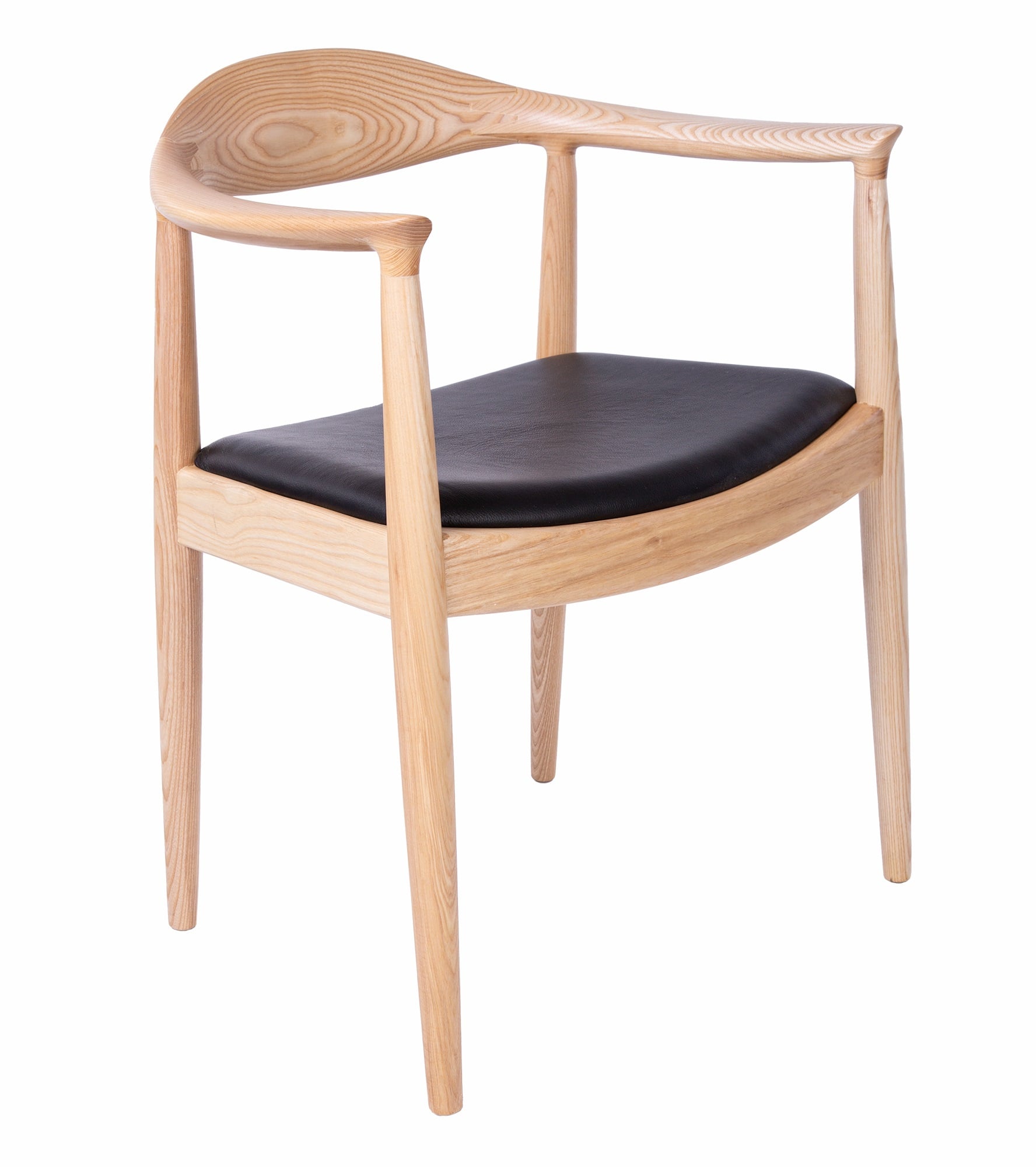 Wegner style, Sedia da pranzo kennedy chair pelle Naturale