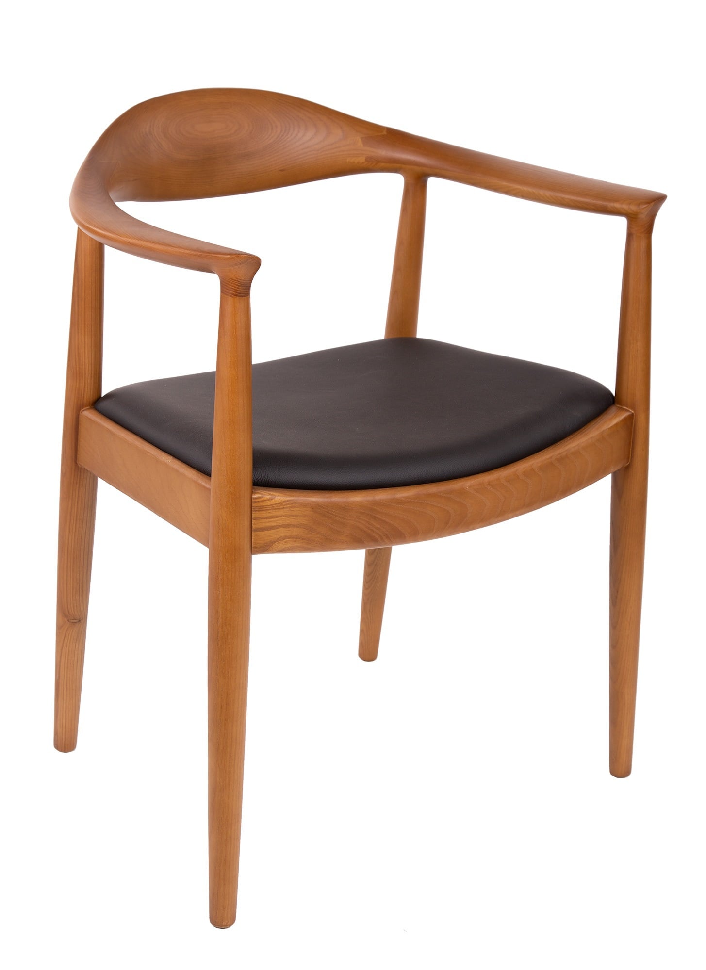 Wegner style, Sedia da pranzo kennedy chair pelle Noce