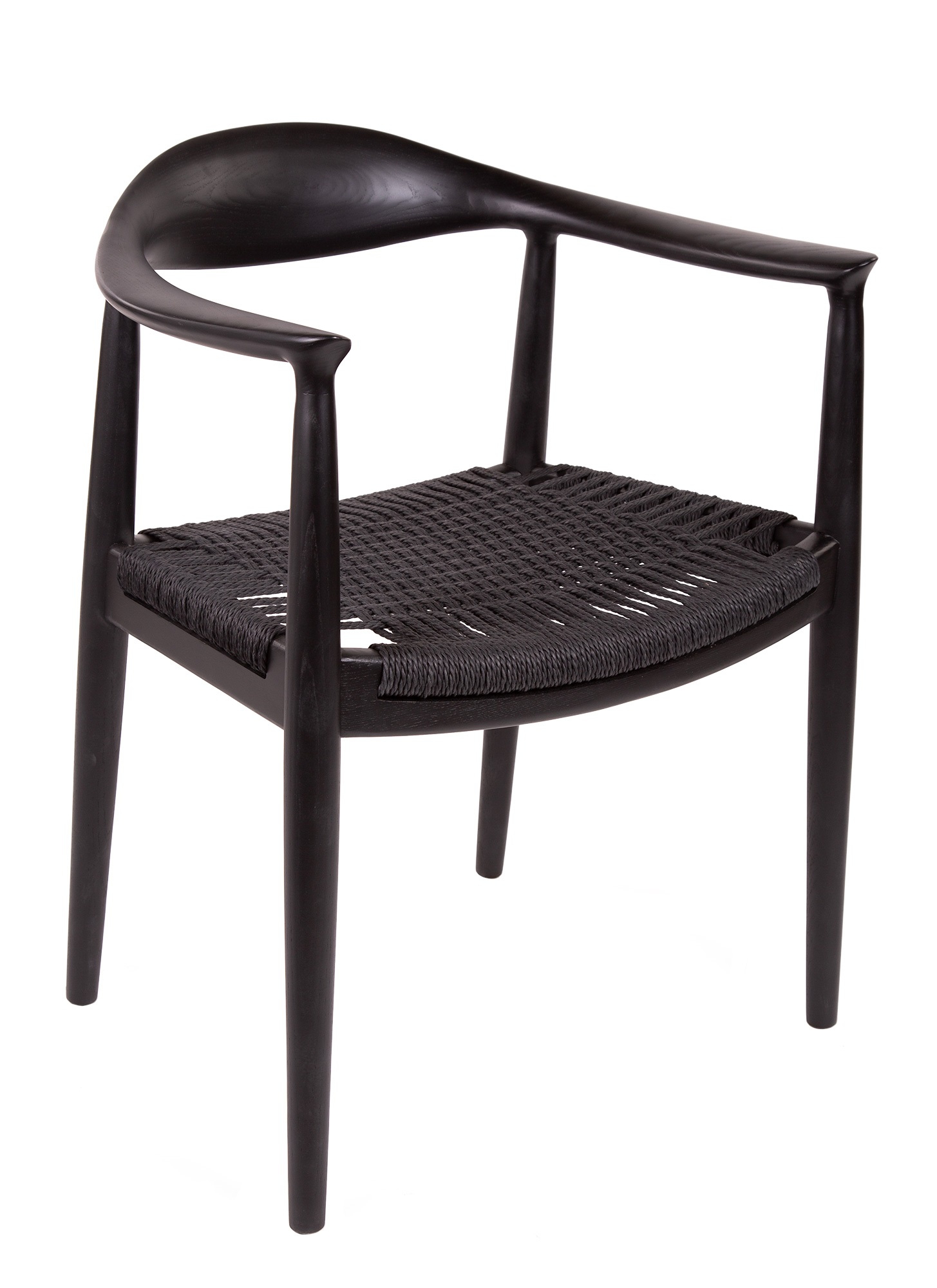 Wegner style, Sedia da pranzo kennedy chair Nero Nero