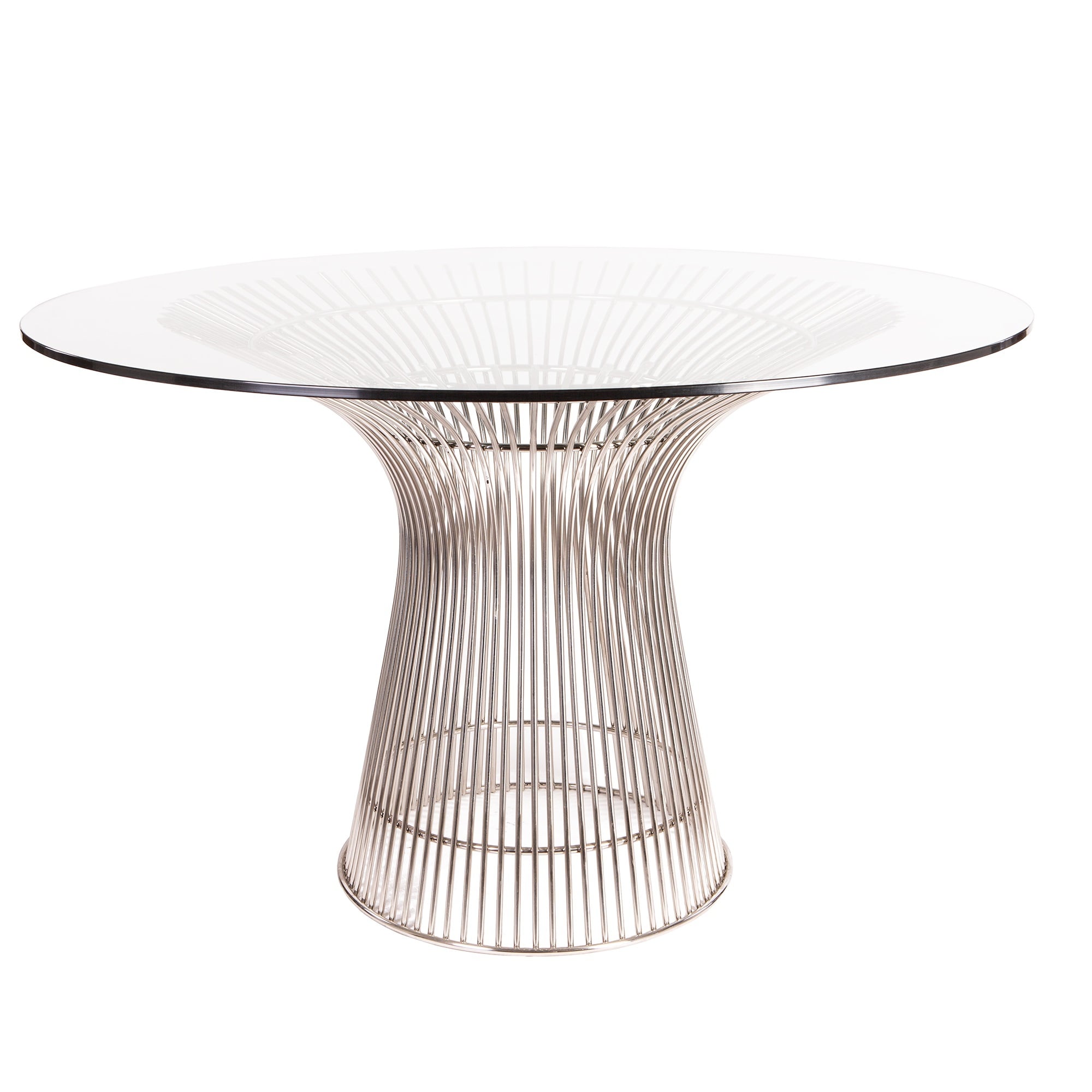 Warren Platner style, Tavolo da pranzo Wire tavolo diameter 120cm chrome