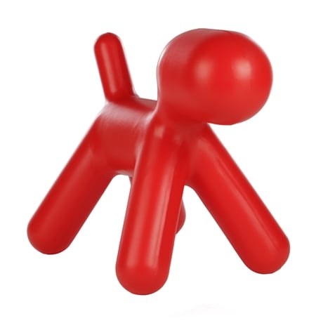 Eero Aarnio style, Il seggiolino sedia cucciolo piccolo rosso