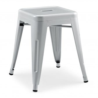 Xavier Pauchard style, Sgabello Tolix style barstool 48cm grigio opaco