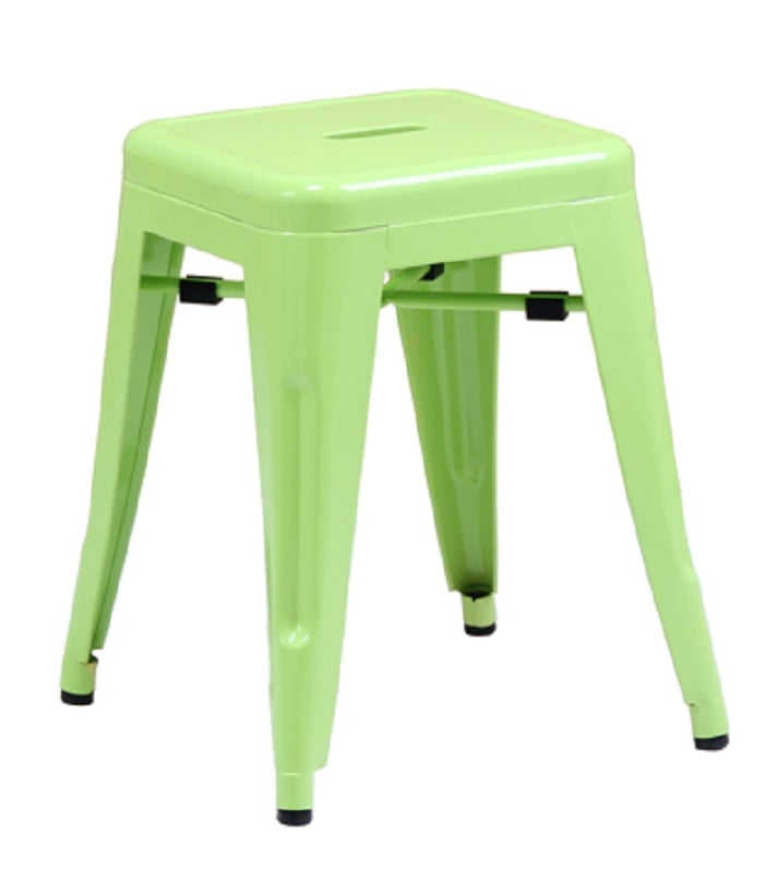 Xavier Pauchard style, Sgabello Tolix style barstool 48cm verde chiaro opaco