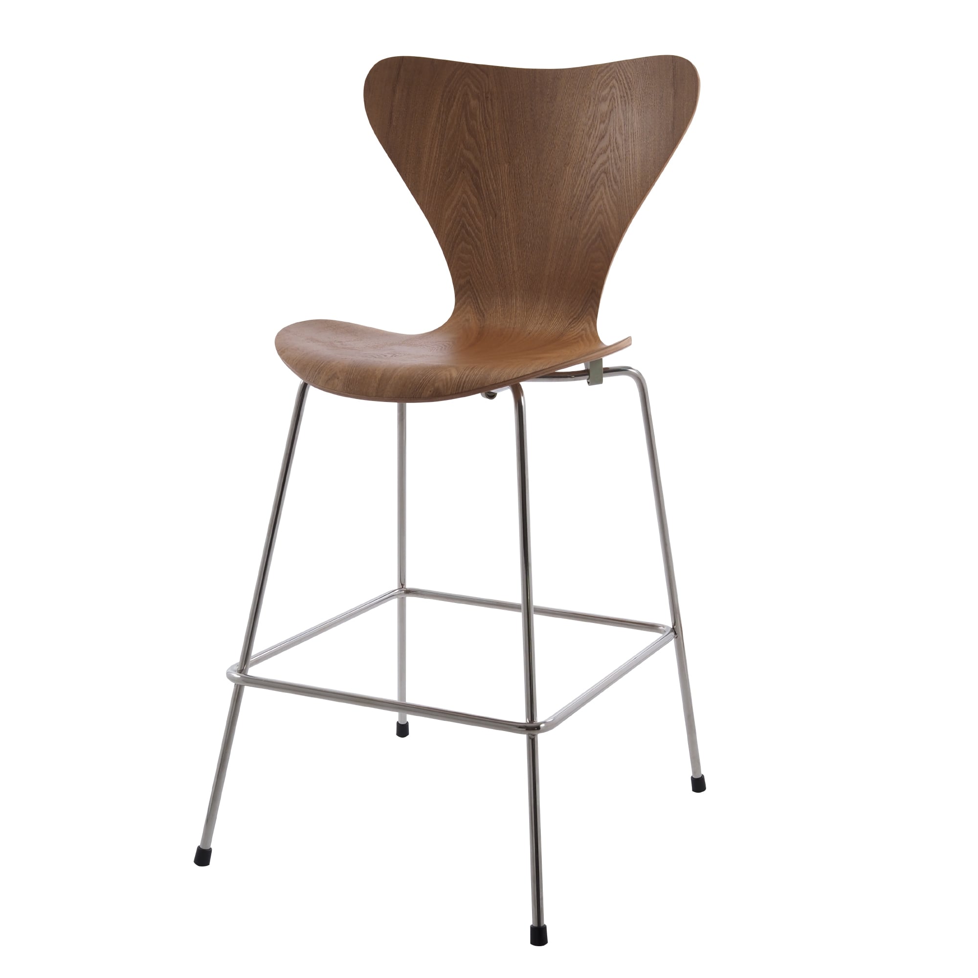 Arne Jacobsen style, Seggiola da bar Serie di farfalle 66cm Naturale