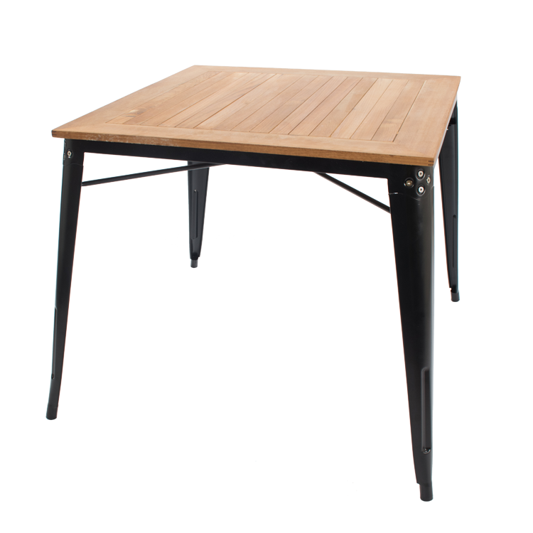 Xavier Pauchard style, Tavolo da pranzo Tavolo da esterno in stile Tolix Tavolo da pranzo Nero