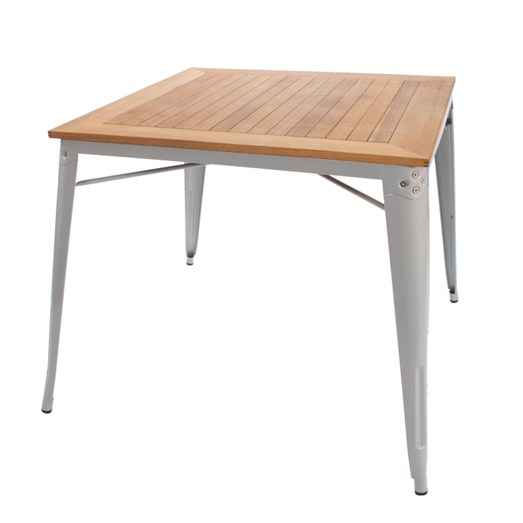 Xavier Pauchard style, Tavolo da pranzo Tavolo da esterno in stile Tolix grigio